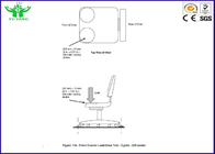 30 ~ 65cm أثاث لازم مكتب كرسي تثبيت أماميّ حافة ساكن إستاتيكيّ يختبر آلة BIFMA X5.1