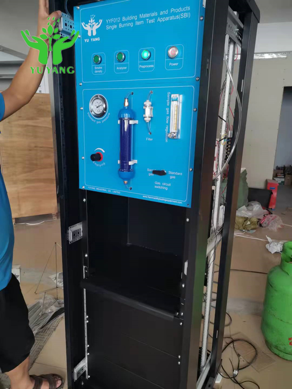 EN 13823 GB / T 20284 جهاز اختبار الاحتراق الفردي لمواد البناء أفقيًا
