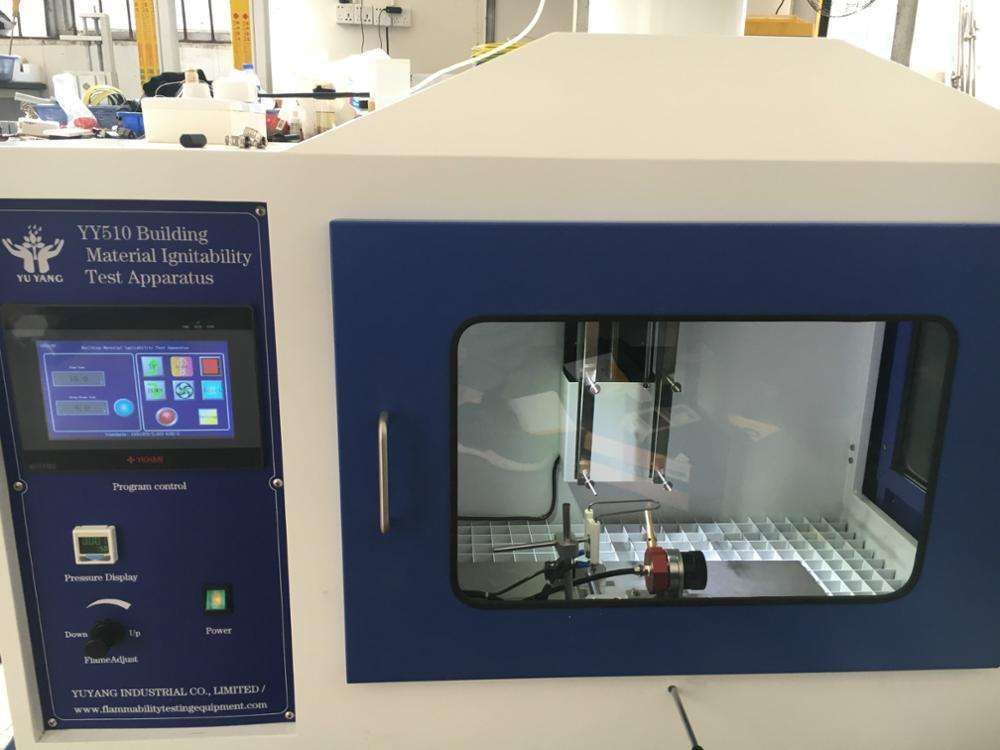 معدات اختبار قابلية الاحتراق لاختبار تعرض سطح حافة هيكل المبنى مع معيار EN ISO 11925-2