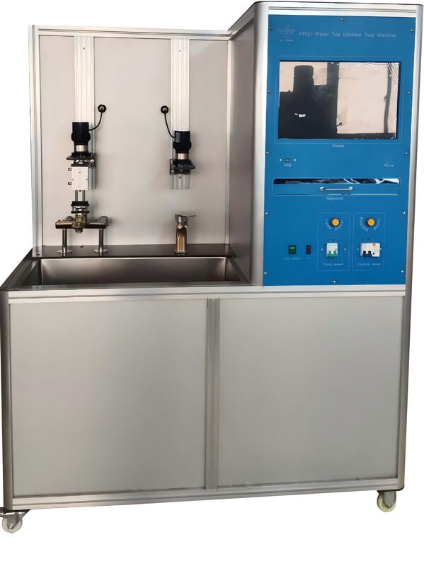 اختبار حياة مفتاح الصنبور الاحترافي EN817، دوران مياه أوتوماتيكي مع تسخين، اختبار متزامن بمحطتين لتقييم متانة الصنبور