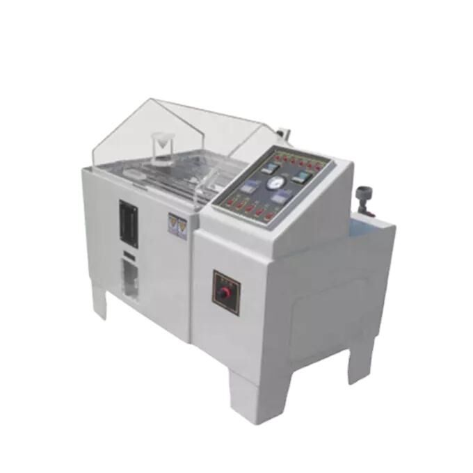 غرفة اختبار رش الملح بشاشة تعمل باللمس قابلة للبرمجة ومعتمدة من CE لبطارية الاختبار بجهد 220 فولت وضمان لمدة سنة واحدة