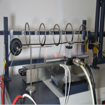 IEC 60331 ، BS 6387 ، EN 50200 محطات الكابلات الكهربائية سلامة محيط اختبار الحرق جهاز اختبار رش المياه لصدمة الحريق