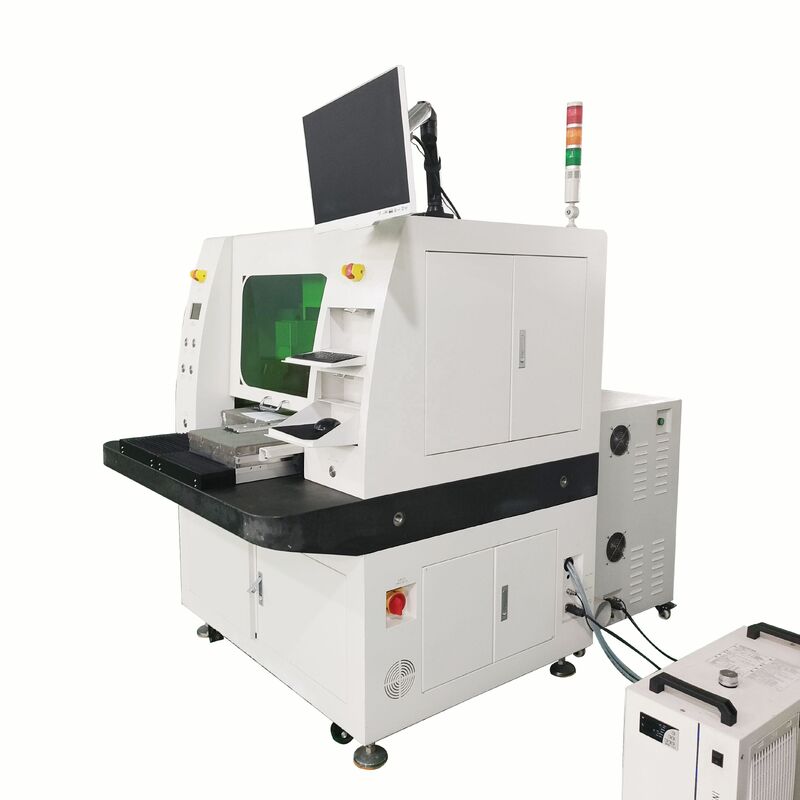 PCB Drilling Routing Machine with 350mm*300mm Travel Distance 0.5μm Resolution Ratio and 15W Laser Output Power