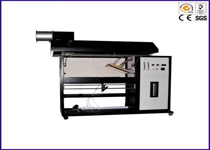 جهاز اختبار تدفق الحرارة الإشعاعي للأرضيات متوافق مع ISO 9239-1 ASTM E 846 مع ارتفاع لهب قابل للتعديل 60-120 مم وقياس تدفق الحرارة 0-15 كيلو واط/م2