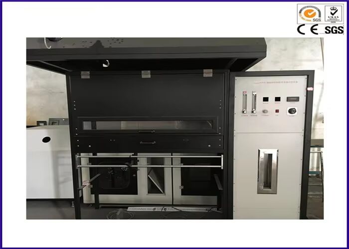 جهاز اختبار تدفق الحرارة الإشعاعي للأرضيات متوافق مع ISO 9239-1 ASTM E 846 مع ارتفاع لهب قابل للتعديل 60-120 مم وقياس تدفق الحرارة 0-15 كيلو واط/م2