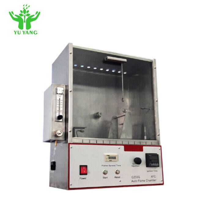 ASTM D4151 جهاز اختبار القابلية للاشتعال للبطانية مع عينة 70 مم × 70 مم ومعدات اختبار الحريق بطول اللهب 16 مم