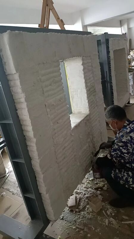 فرن اختبار مقاومة الحريق العمودي المتوافق مع ISO 834 بدرجة حرارة 1200 درجة مئوية وتصميم معياري