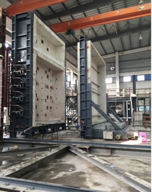 فرن اختبار مقاومة الحريق العمودي المتوافق مع ISO 834 بدرجة حرارة 1200 درجة مئوية وتصميم معياري