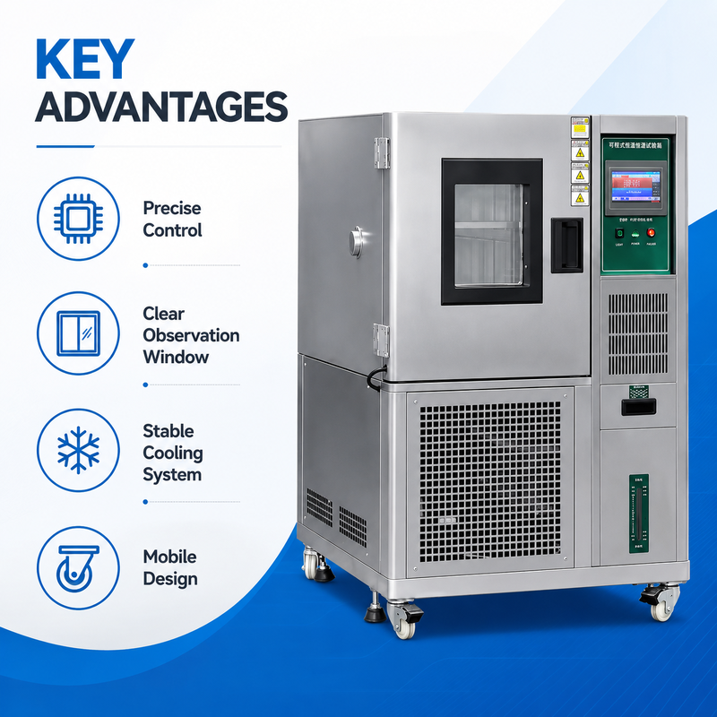 Programmable Temperature Humidity Chamber for Low Temperature Test with Humidity Fluctuation ±0.1%R.H.