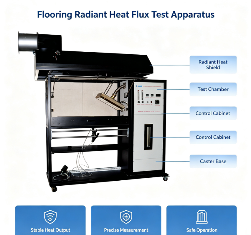 Flooring Radiant Heat Flux Test Equipment Building Decoration Floor Thermal Performance Analyzer Device