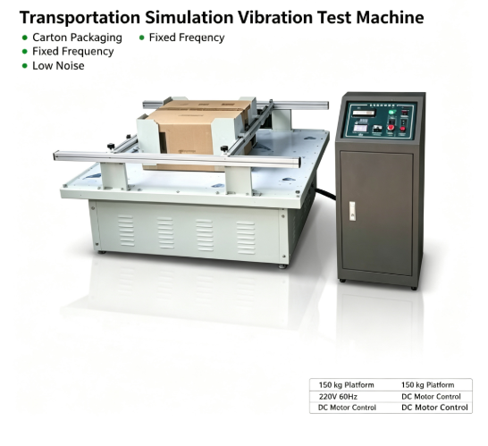 220 V60Hz 75 kg Rated Load 110*98 cm Testing Dimension Vibration Test Machine for Package Transport Simulation