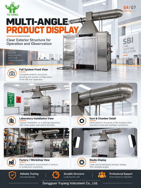 HAIDA EN 13823 SBI Single Burning Item for Apparatus Building Material Fire Reaction Euroclass Combustion for Equipment IP55