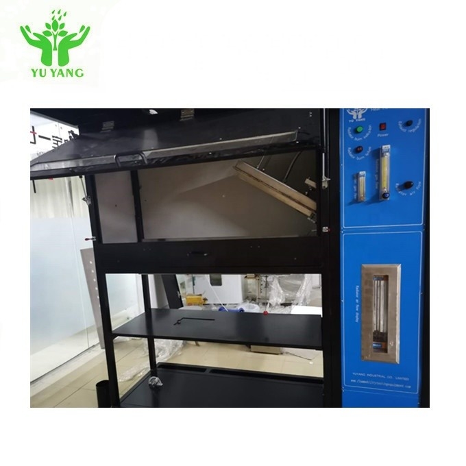 اختبار مثبطات اللهب ASTM E648 ، معدات اختبار حريق تدفق الحرارة المشعة للأرضيات 120 مم