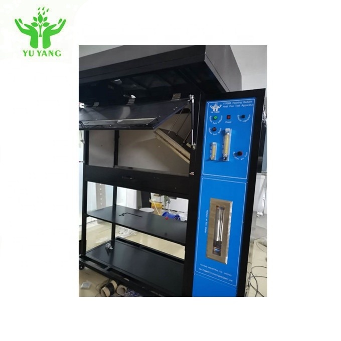اختبار مثبطات اللهب ASTM E648 ، معدات اختبار حريق تدفق الحرارة المشعة للأرضيات 120 مم