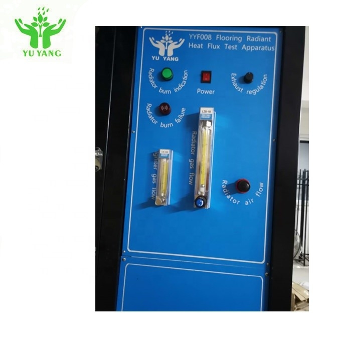 اختبار مثبطات اللهب ASTM E648 ، معدات اختبار حريق تدفق الحرارة المشعة للأرضيات 120 مم
