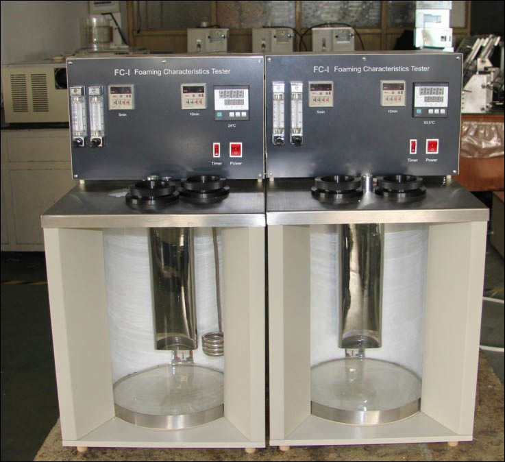 ASTM D892 اثنين من الحمامات رغوة اختبار تميز مع برودة لاختبار الزيت